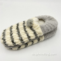 Mikrofaser stricke Fuzzy -Slipper -Socken